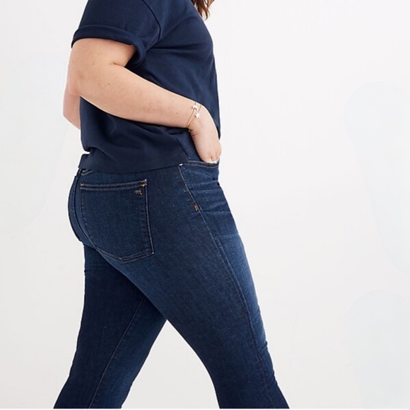Madewell Plus 9" Mid-Rise Skinny Jeans in Hayes Wash: Button-Front Edition NWT - Picture 3 of 7